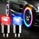 thumbnail image 2 of 12 luces LED para rueda de bicicleta, tapas de válvula de neumático, luz de neón para coche, motocicleta y bicicleta (3 colores combinados), 2 of 5