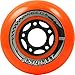 thumbnail image 3 of 8 Roues de Hockey à Roulettes Extérieures en Asphalte Labeda - Orange 80mm, 3 of 3