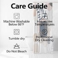 thumbnail image 5 of Abstract Boho Shower Curtain - Mid-Century Pink Navy Blue Neutral Palm Leaves Botanical, Modern Minimalist Waterproof Fabric, Includes Hooks, 72x72 Inch, Perfect for Artistic and Stylish Bathrooms, 5 of 6
