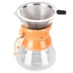 thumbnail image 5 of Cafetera de vidrio para café, tetera, cafetera de vertido, diseño simple y resistente al calor con filtro de acero inoxidable para amantes del café, 600 ml, 5 of 14