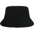 thumbnail image 6 of CoCopeaunts Plain Bucket Hats for Women Lamb Plush Soft Warm Fisherman Hat Winter Solid Color Casual Lady Outdoor Bucket Cap, 6 of 8
