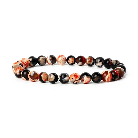 Brown Yellow 6MM Natural Stone Bracelets for Women Citrines Agates Bracelets Men Tiger Eye Bead Bangles Yoga Meditation Jewelry