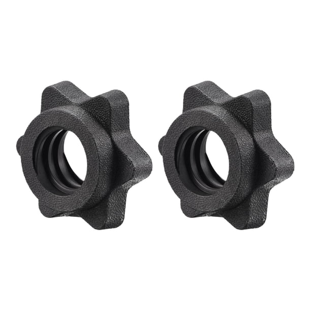 2 collares para barra de 25 mm/0,98 pulgadas, repuesto para mancuernas de acero. Estilo a