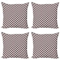 thumbnail image 1 of Ambesonne Tribal Throw Pillow Cover 4 Pack, Ornamental Ethnic Motifs, 20", Eggshell and Multicolor, 1 of 2