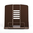 thumbnail image 4 of Support de Livres en Métal Portable Support de Livres Réglable 5 Angles Support de Livres Porte-Documents Bibliothèque Accessoires de Lecture Outil pour Musique Livre Document Manuel Cuisine Livre de Cuisine Recette Tablette, 4 of 7