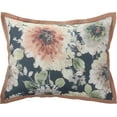 thumbnail image 6 of Nanshing Millie 7 Piece Floral Shabby Chic Comforter Set, Queen, Navy/Blush, 6 of 9