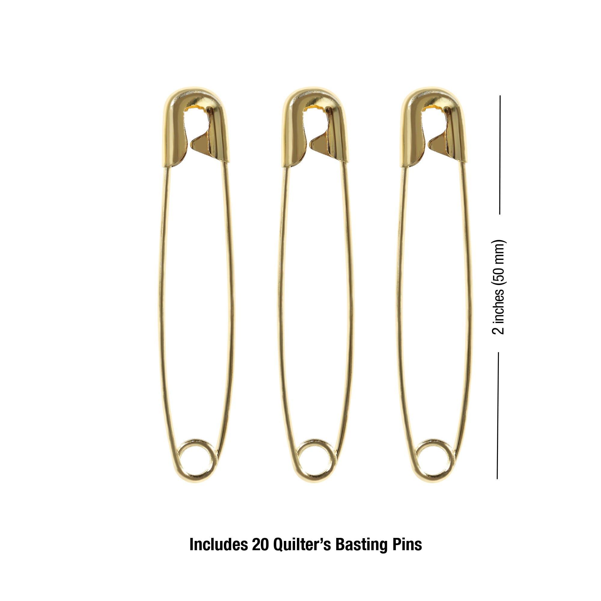Hello Hobby Size 3 Gold Quilter's Brass Safety Pins (20 Count)