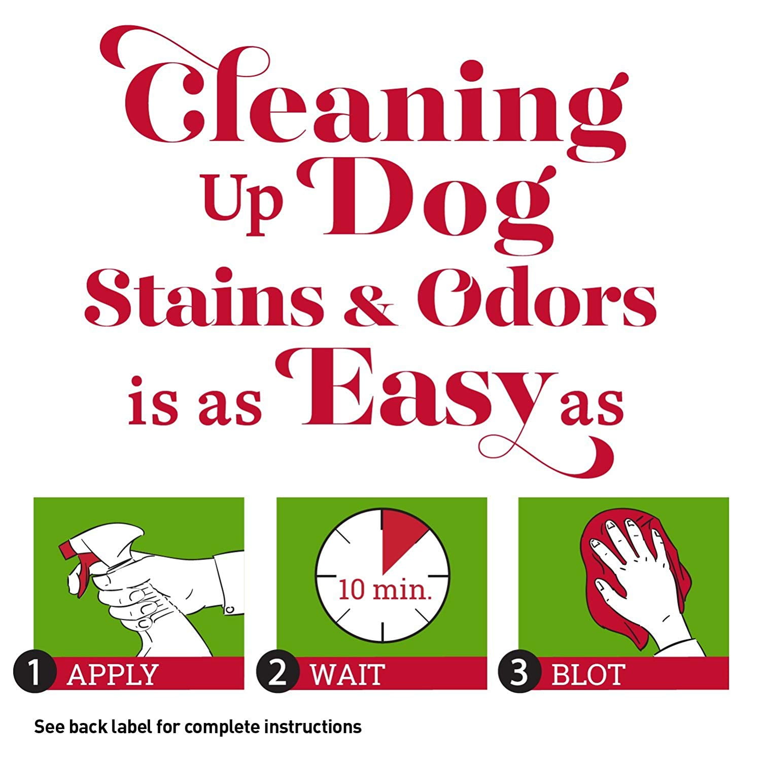 Nature's Miracle Dog Stain & Odor Remover Spray with Enzymatic Formula, 32 oz