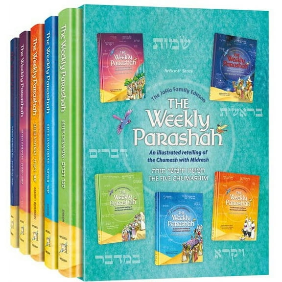 The Weekly Parashah 5 Volume Slipcased Set Jaffa Family Edition [Hardcover]
