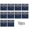thumbnail image 1 of 10 Pcs Cartes d'Invitation en Papier Perlé Floral Porte-Invitations avec Blanc, 1 of 8