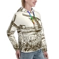 thumbnail image 6 of Sikiie Dutch Windmill Women's Casual Hoodies Long Sleeve Lightweight Pullover Tops Loose Sweatshirt-XX-Large, 6 of 7