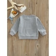 thumbnail image 4 of Infant Baby Boys Girls Outfits Crewneck Sweatshirt Mama's Coffee Date Letter Pullover Sweater Fall Winter Clothes, 4 of 8