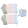 thumbnail image 1 of 12 pares de calcetines para niños pequeños de algodón peinado, transpirables, absorbentes, calcetines de malla fina para verano, 1 of 5