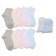 thumbnail image 1 of 12 pares de calcetines para niños pequeños de algodón peinado, transpirables, absorbentes, calcetines de malla fina para verano, 1 of 5