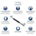 thumbnail image 2 of Transolid MSB18BS Maddox 18-inch Grab Bar with Black Rubber Handle, Brushed Stainless, 2 of 5