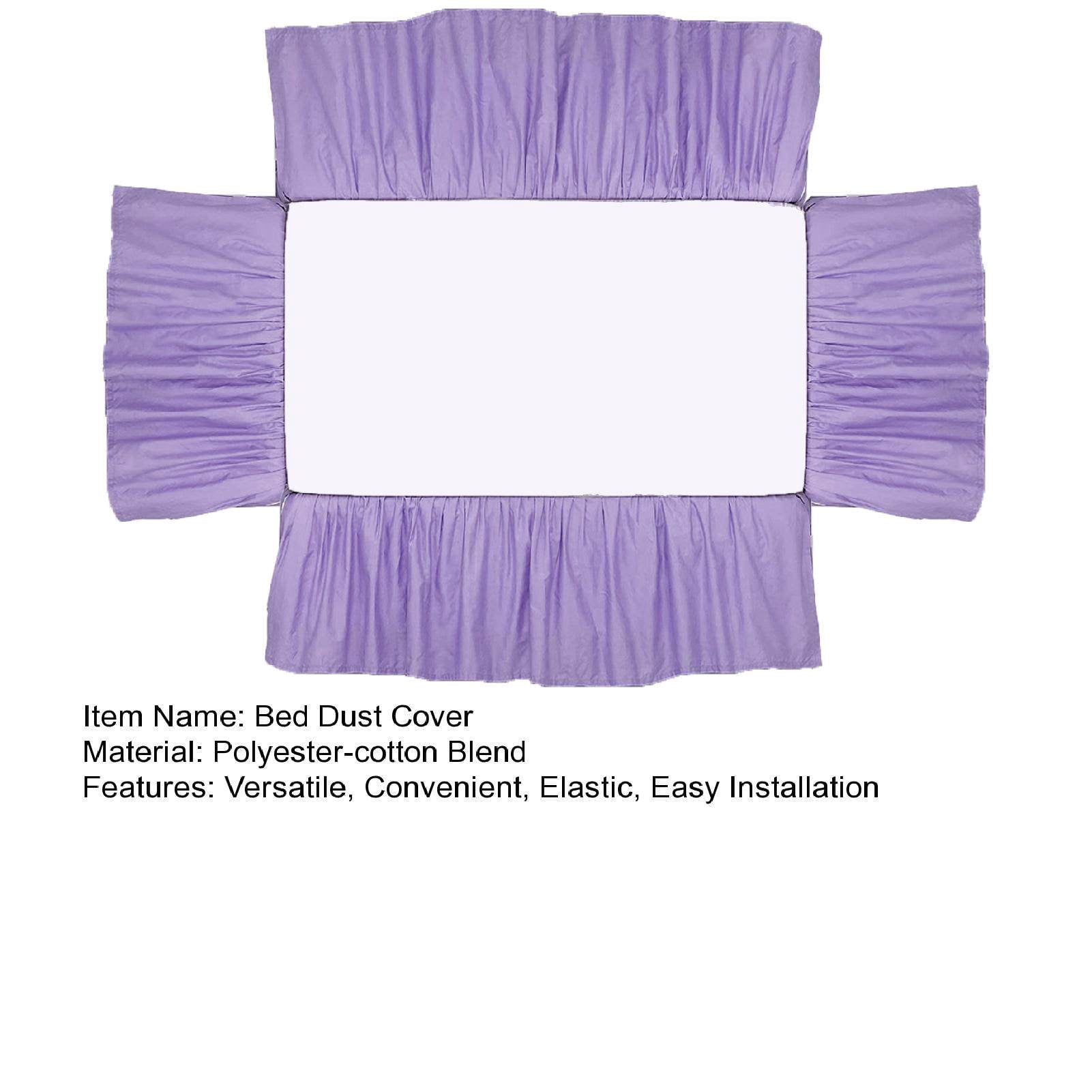 Homerr Crib Cover Elastic Band Crib Skirt Baby Crib Bed Skirt Easy Installation Soft Elastic Toddler Crib Skirt for Bedroom