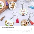 thumbnail image 4 of 1 Set of DIY Sublimation Keychain Decorative Heat Transfer Keychain Blank Keychain, 4 of 6