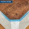 thumbnail image 4 of Huisuilinss Industrial Dining Table For 6-8 People,79" Large Dining Room Table,Rectangular Wood Kitchen Table,Modern Farmhouse Long Dining Table With Metal Legs For Dinner Living Room,Chair Not Includ, 4 of 7