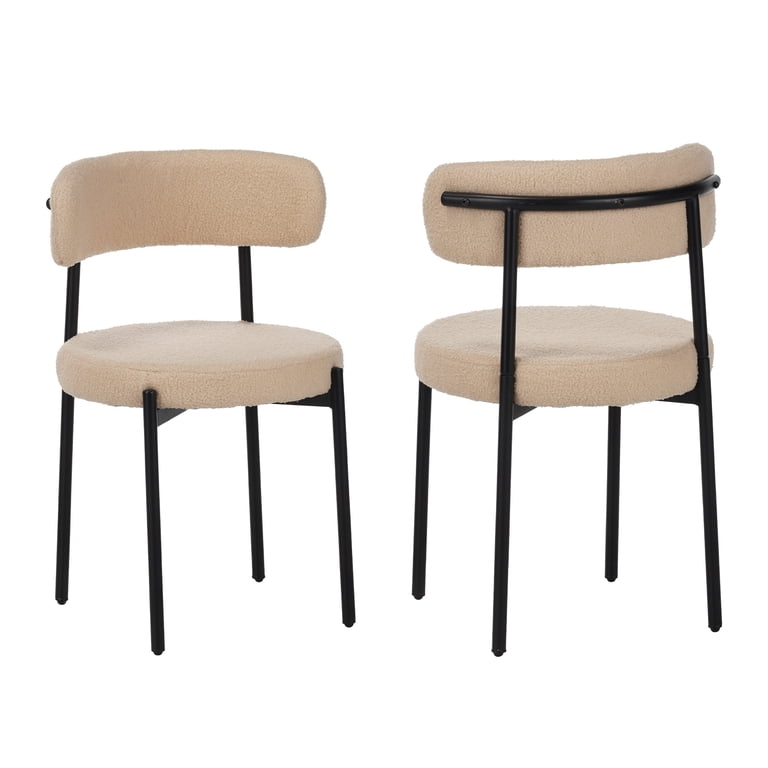 GARITIN Dining Chairs with Curved Back, Set of 4 photo 8