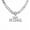 Silver, variant on Men's Hip Hop Necklace King Crown Necklace with Silvery Diamond, Gold-Plated Cuban Chain,23.62 Inches