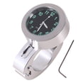 thumbnail image 1 of Cergrey Motorcycle Watch,1pc Silver Motorcycle Waterproof Handlebar Glow Mount Clock Watch Universal,Silver Handlebar Watch, 1 of 7