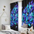 thumbnail image 5 of Blackout Kids Curtains,Butterfly Blue Purple Wing Pattern Childrens Insulated Curtains Set Of 2,Bedroom Essentials,Toddler Room Decor 52"x84", 5 of 5