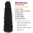 thumbnail image 2 of Trenzas de ganchillo para cabello suave de 30 cm, 7 paquetes de 7 paquetes para mujer, 2 of 7