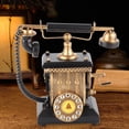 thumbnail image 3 of Eddwiin European Style Hand-Operated Telephone Decor Bedroom Living Room Window Display Decoration, 3 of 8