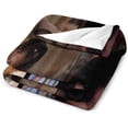 thumbnail image 3 of David Krumholtz Blanket Handsome #1 Throw Blankets Ultra Soft Flannel Lightweight Throws for Couch, Bed, All Seasons Use 50""*60""（130 * 150cm）, Style-1, 3 of 6