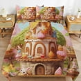 thumbnail image 2 of Cartoon Birthday Cake Bedding Sets Twin Duvet Cover 3 Piece Cute Bed Set for Boys Girls Kid, 2 of 6