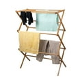 Housewares Goods Heavy Duty Clothes Drying Rack Bamboo