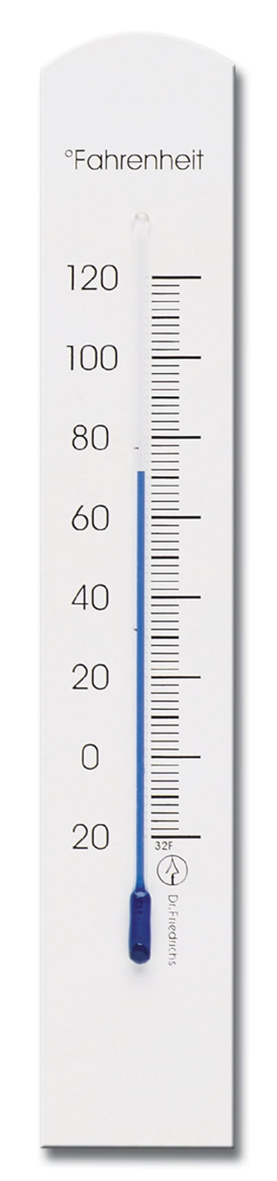 Wall Thermometer Fahrenheit Scale White Plastic 16 Inch Tall for sale online 