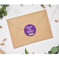 thumbnail image 2 of Darling Souvenir 45 Pcs Round Violet Rose & Peony Floral Save The Date Wedding Stickers-1.6 Inches, 2 of 4