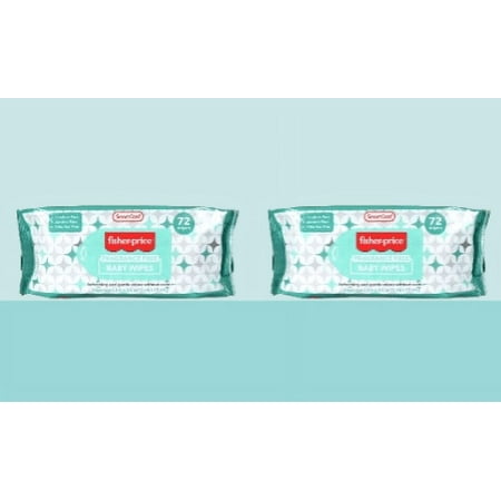 Smart Care Fisher-Price Fragrance-Free Baby Wipes, 144-Ct. (2 Pack Of 72)