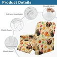 thumbnail image 5 of Xixirimido Turkey Pumpkin Maple Leaf Recliner Slipcovers 4-Pieces Lazyboy Covers Couch Chair Cover Non Slip Reclining with Storage Pockets Thanksviging Furniture Protector for Home Living Room, 5 of 8