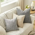 thumbnail image 3 of Nvzi red Bed Decor Pillow 45*45cm Square Throw Pillows,Linen Cover with PP Cotton Filling, 2 Piece, Stylish Accent for couch pillows for living room, Comfortable Decorative Pillow, 3 of 4