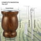 thumbnail image 5 of Jetcloudlive Taza de Yerba Mate de 8oz Juego de Tazas de Té de Acero Inoxidable con Cepillo para Popote Cuchara para Popote Popote Plana y Tapa Taza de Té Aislada de Yerba Mate Taza de Café Taza de A, 5 of 11