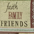 thumbnail image 6 of Faith, Family, Friends 5-Piece Tapestry Placemat & Table Runner Set in Burgundy, 6 of 7