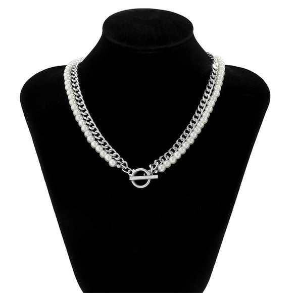 Vintage Metal Gold Multilayer Pearl Choker OT Necklace Ladies JewelryThe Best Gift for A Loved One