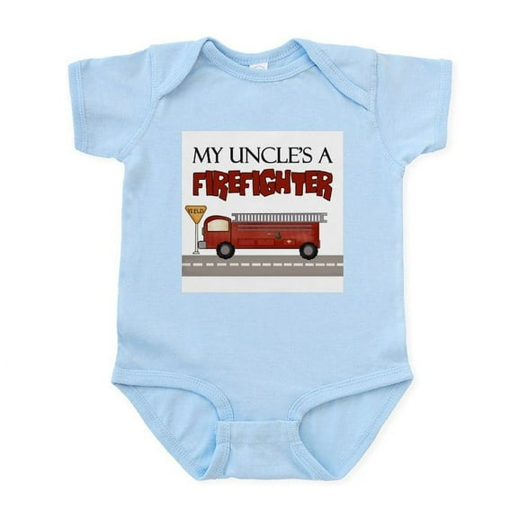 CafePress - My Uncle's A Firefighter Infant Bodysuit - Baby Light Bodysuit, Size Newborn - 24 Months