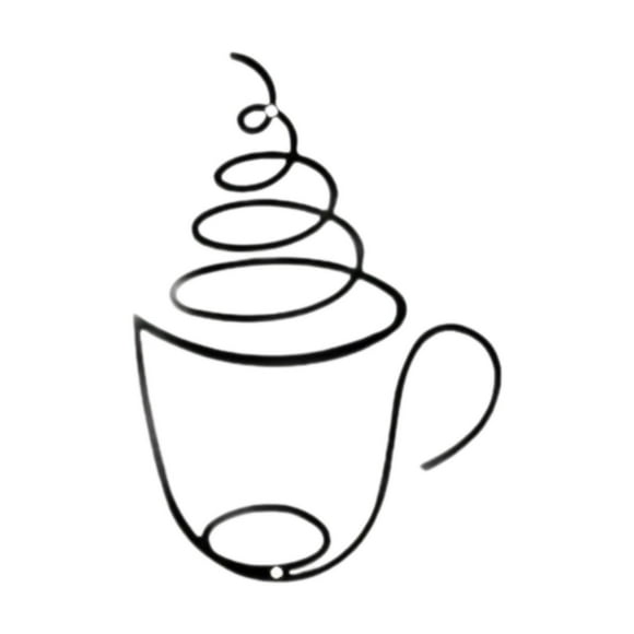 Decoración de pared con taza de café, obra de arte para la pared, letrero de café para la oficina y las fiestas. 142 cm x 203 cm