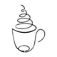 thumbnail image 1 of Decoración de pared con forma de taza de café, adorno decorativo de metal con estilo. 142 cm x 203 cm, 1 of 9