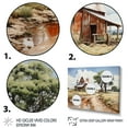 thumbnail image 3 of Designart "Patterns of a Farmhouse An Artistic Perspective I" Farm Metal Art Print Set, 3 of 5