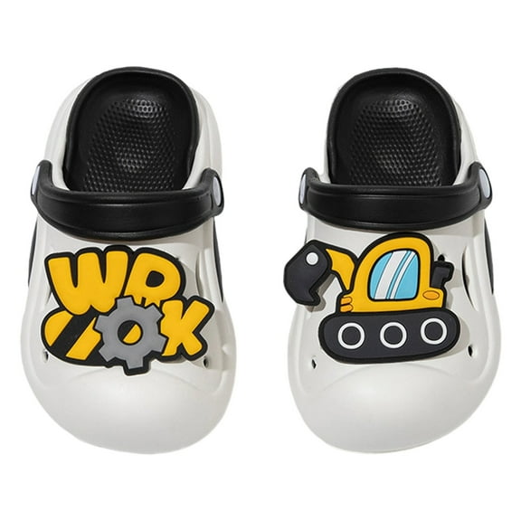 MEZZALL Children Shoes Summer New EVA Outer Wear Cartoon Cute Baby Close Toe Slippers Boys Girls Toddler Footwear Boho / 3.5-4Years