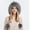 Gray, variant on Herrnalise Women's And Winter Pullover Cap, Wool Ball, Outdoor Thickened Plush, Cold Insulation, Solid Color Knitted Hat