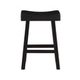 thumbnail image 4 of Casy 4pc Counter Height Table Set- 3 Contoured Stools- Black Wood, 4 of 6