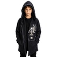 thumbnail image 3 of Tiijoy Boys Halloween Open Front Cape Coat Hooded Cardigan Long Jacket, Black, Sizes 13-14, 3 of 3