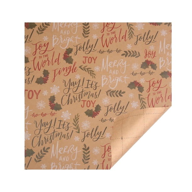 Papel Kraft De Colores Papel De Regalo Navideño Papel De Regalo Con Línea Trasera De 44 × 100 Cm Papel De Regalo