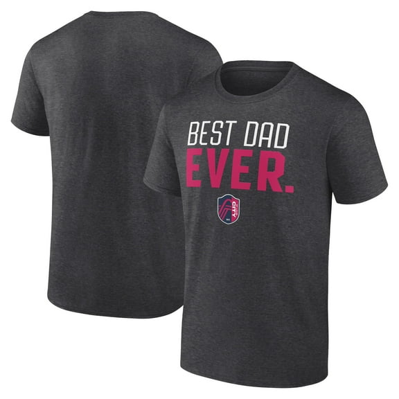 Men's Charcoal St. Louis City SC Best Dad Ever Father's Day T-Shirt