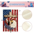 thumbnail image 5 of Emlimny Patriotic Stars and Stripes Eagle Wreath Garden Flag 12x18 Inch Double Sided Outside, USA 4th of July Memorial Day Independence Day Watercolor Yard Outdoor Decoration, 5 of 7